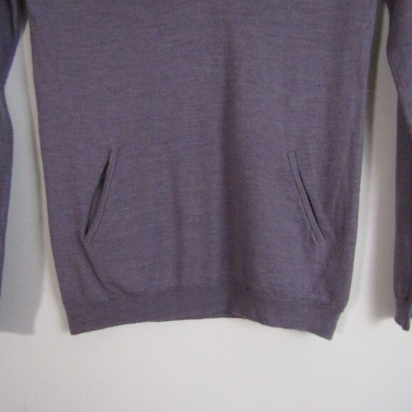 Massimo Dutti Women's Sweater Small Purple Cashmere Wool Capsule Wardrobe Cozy - Picture 3 of 10